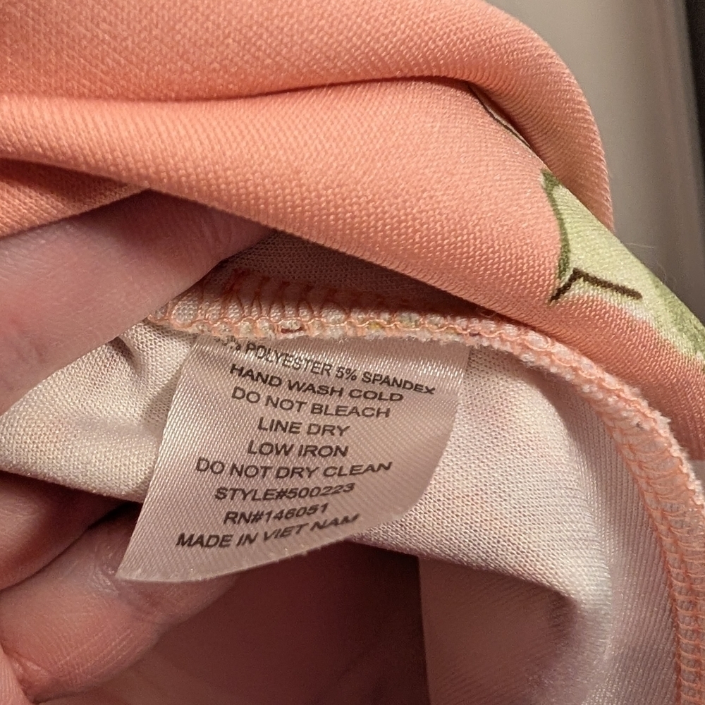 Monteau Pink Floral Halter Mini Dress - Picture 6 of 6